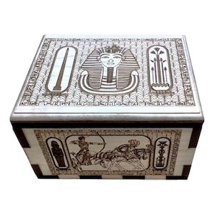 Hurricane Puzzle Box with Ancient Egypt Artwork