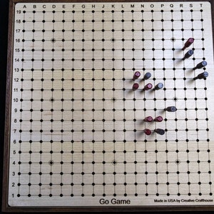 Peg Go Game, Goban Game, Go Board Game, Pente Board Game, Portable Go Game, Chinese Game Go, Gifts For Grandpa, Retirement Gift, Wood Game