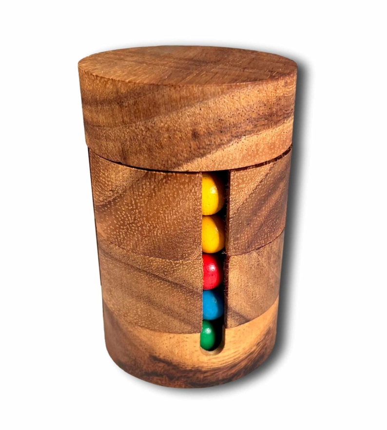 Twist and Shout - Handmade Puzzle for Smart Kids - Wooden Brain Teaser Puzzle Gift for Him