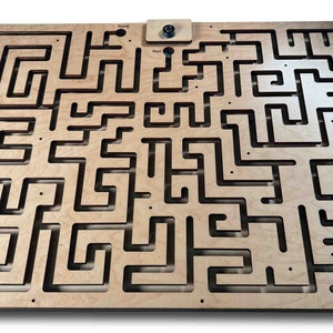 Wood Key Maze, Escape Room Prop, Key Maze Game, 21x15 Wood Maze Board, Wooden Labyrinth, Table Key Maze, Escape Room Maze, Escape Room Decor