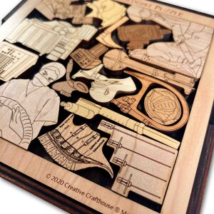 Anesthesiologist Wood Picture Frame Puzzle. Wood cover included. Made and designed by Creative Crafthouse in Hudson, Florida.