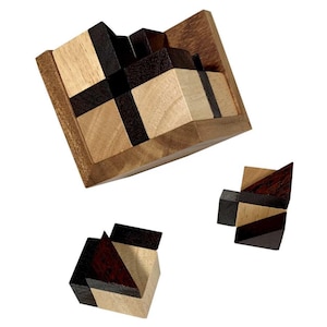 Difficult Puzzle for Adult - Devils Cube - 3d Wooden Brain Teaser Puzzle -