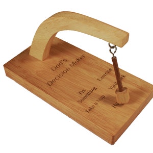 Dad Decision Maker, Pendulum Board, Magnetic Pendulum Swing, Fun Decision Board Game, Anniversary Gift For Him, Father Gift From Family