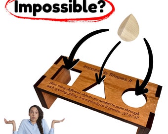 Impossible Shape Puzzle 2.0 - If the Perfect Fit was a Brain Teaser - Fit One Piece Perfectly in to Each Hole