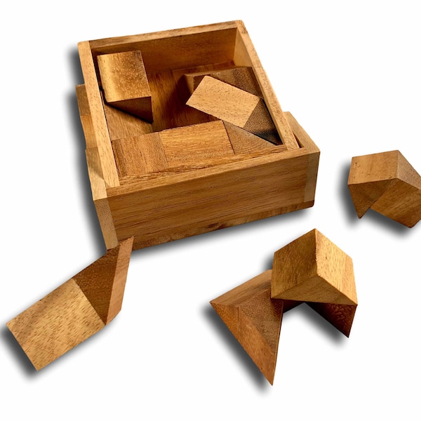 Devils Square - very challenging wood brain teaser puzzle