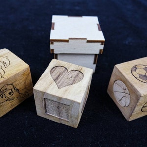 Magic Picture Cubes - Fun Magic Trick - Magic Tricks and Illusions - Wooden Magic Color Cube