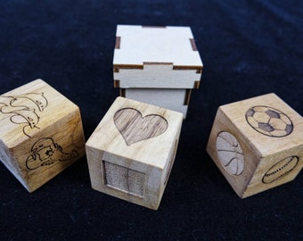 Magic tricks wooden cubes - Wedding Gift for Him/Her by Creative Crafthouse