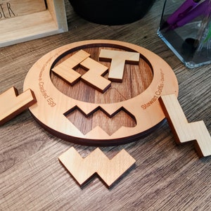 Cracked Egg Wooden Puzzle – A Difficult Puzzle for Adults - Unique 6 Piece Brain Teaser Designed by Stewart Coffin