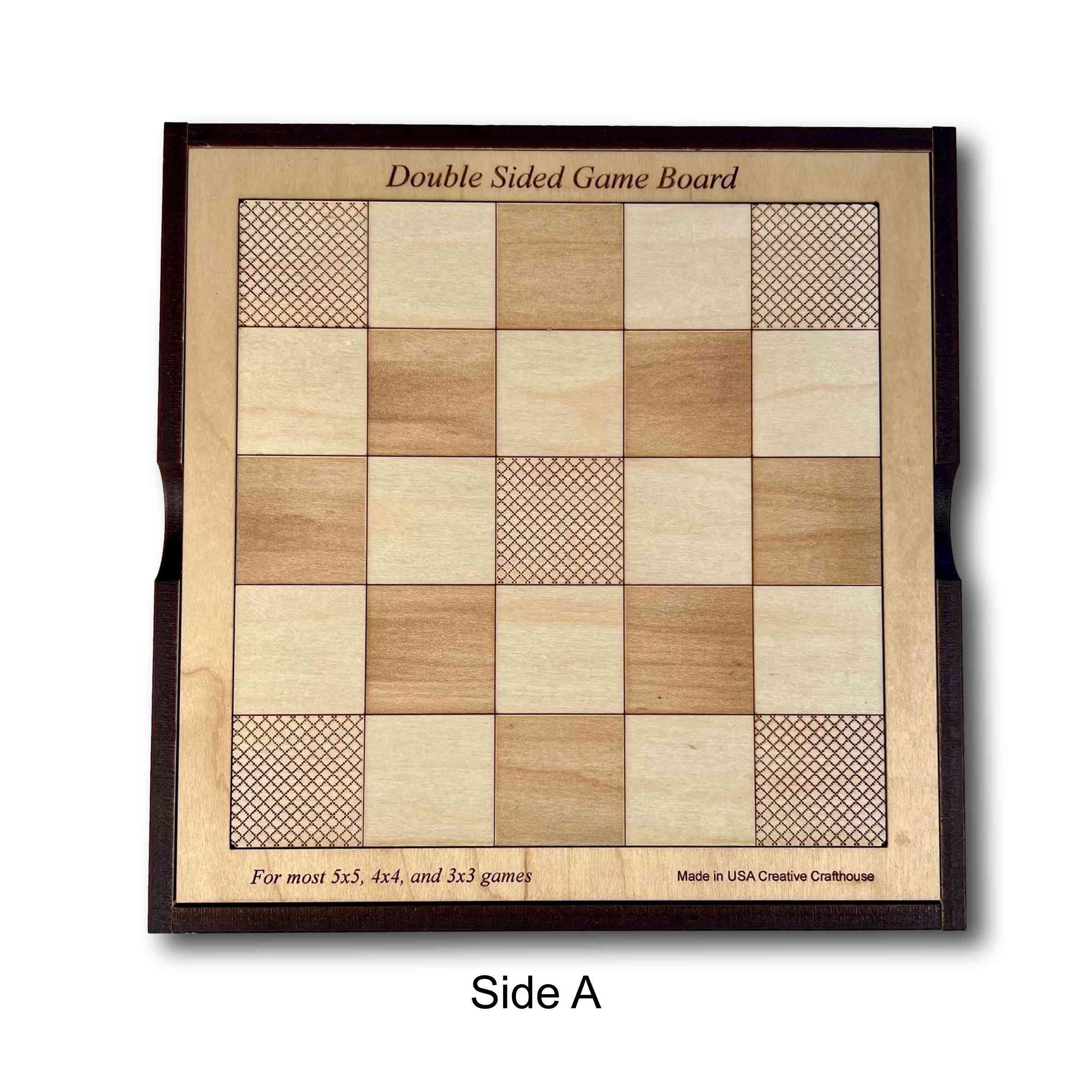 Wooden Board Game Tabletop Board Game Table Decor for Teens Conversation  Starter Travel Friendly Brain Teaser Puzzle 5x5 inch 