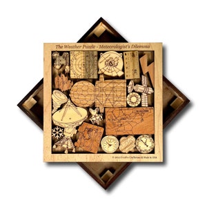 Personalized Weather Puzzle, Meteorologist Gift, Challenging Puzzle, Meteorology Gift, Weatherman Puzzle, Forecaster Gift, Coworker Gift