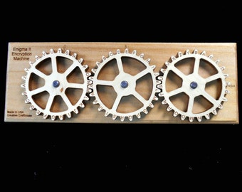 Macchina di crittografia Enigma II, decodificatore segreto, macchina di codice, decodificatore di cifrari, codice Enigma, rompicapo con la ruota di cifratura, accessori per escape room, crittografia