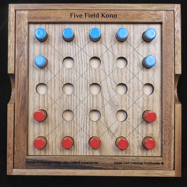 Five Field Kono – Korean Two Player Strategy Game - Historic Board Game