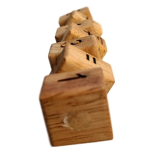 Word Snake 7 Wood Word Puzzle Brain Teaser for All Ages Etsy