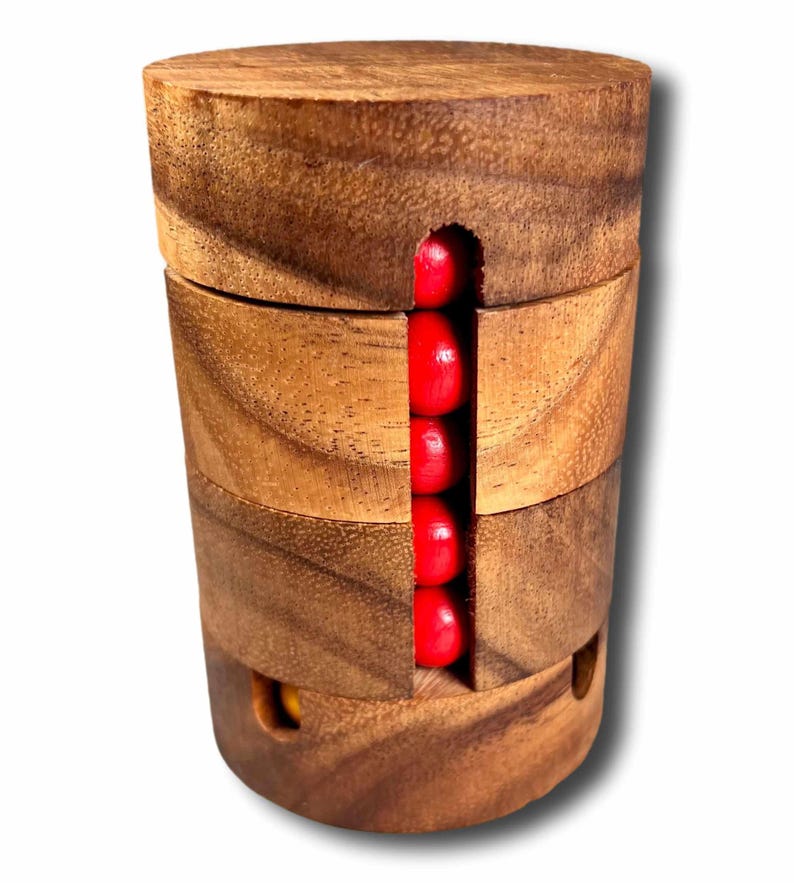 Twist and Shout - Handmade Puzzle for Smart Kids - Wooden Brain Teaser Puzzle Gift for Him