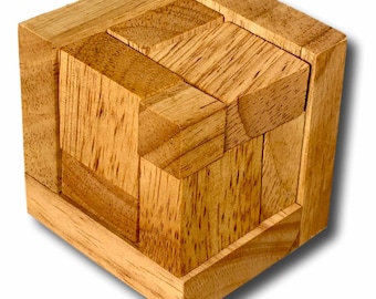 4D Illusion Puzzle, Mind Bending Wooden Desk Puzzle, Optical Illusion Puzzle, 4th Dimension Puzzle, Table Puzzle, Visual Illusion Puzzle