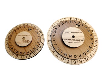 Diana Cryptosystem - US Army Special Forces Cipher Disk - Avail 2 Sizes