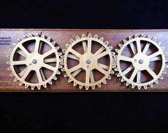 Enigma IV Encryption Cipher Machine, Cipher Wheel Decoder, Enigma Machine, Cryptography Gift, Encryption Machine, Escape Room Decor
