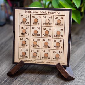 Perfect Square 64 Impossible Puzzle | Extremely Hard Wood Brain Teaser | Level 10 Geometric Logic Game for Adults
