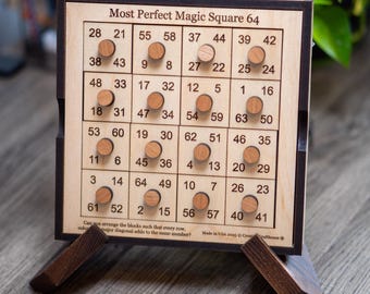 Perfect Square 64 Impossible Puzzle | Extremely Hard Wood Brain Teaser | Level 10 Geometric Logic Game for Adults