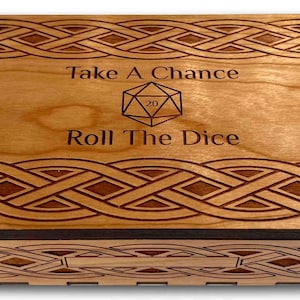 Personalized DND Dice Box, DND Box And Tray, Dungeons And Dragons Box, DND Gift,   Wooden Dice Tray, Gamemaster Dice Tray, Dnd Dice Storage