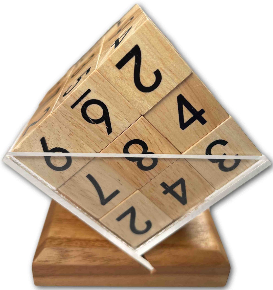 Sudoku Cube Puzzle Play Sudoku in 3D Very Unique Etsy