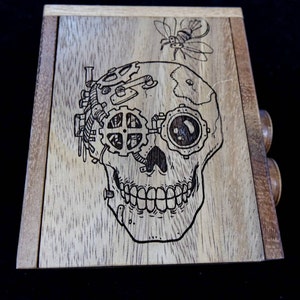 Overtime OT Box – Challenging, Artistic, Durable & Fun Puzzle Box - SKULL MODEL