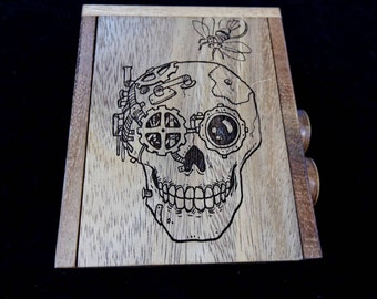 Overtime OT Box – Challenging, Artistic, Durable & Fun Puzzle Box - SKULL MODEL