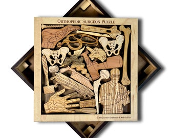 Orthopedic Surgeon Puzzle Gift – artistic and challenging - can be personalized