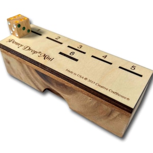 Wood Penny Drop Game, Compact Travel Game, Classic Family Game, Lawn Game, Wood Board Game, Camping Drinking Game, Bar Game, Penny Box Game