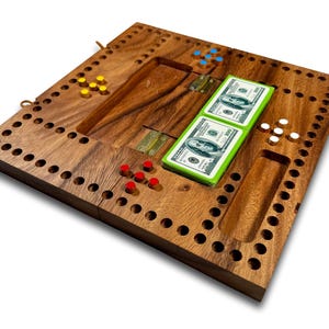 Gioco da tavolo personalizzato con pioli e jolly, gioco da tavolo in legno per famiglie, gioco di carte inciso, serata di giochi in famiglia, gioco da tavolo personalizzato e divertente, gioco da viaggio