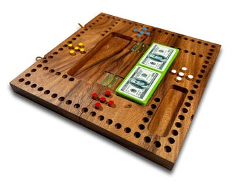 Personalized Pegs And Jokers Board Game, Family Wooden Board Game, Engraved Card Game, Family Game Night, Custom Fun Board Game, Travel Game