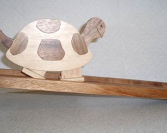 Walking Turtle - Classic Wooden Childrens Toy and  for Kids