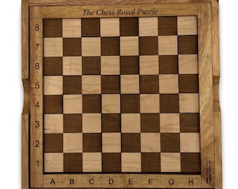 Broken Chessboard Puzzle - 8 Pieces Wooden Brain Teaser Game