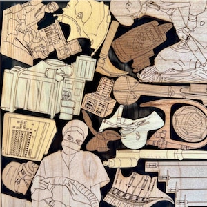 Anesthesiologist Wood Picture Frame Puzzle. Wood cover included. Made and designed by Creative Crafthouse in Hudson, Florida.