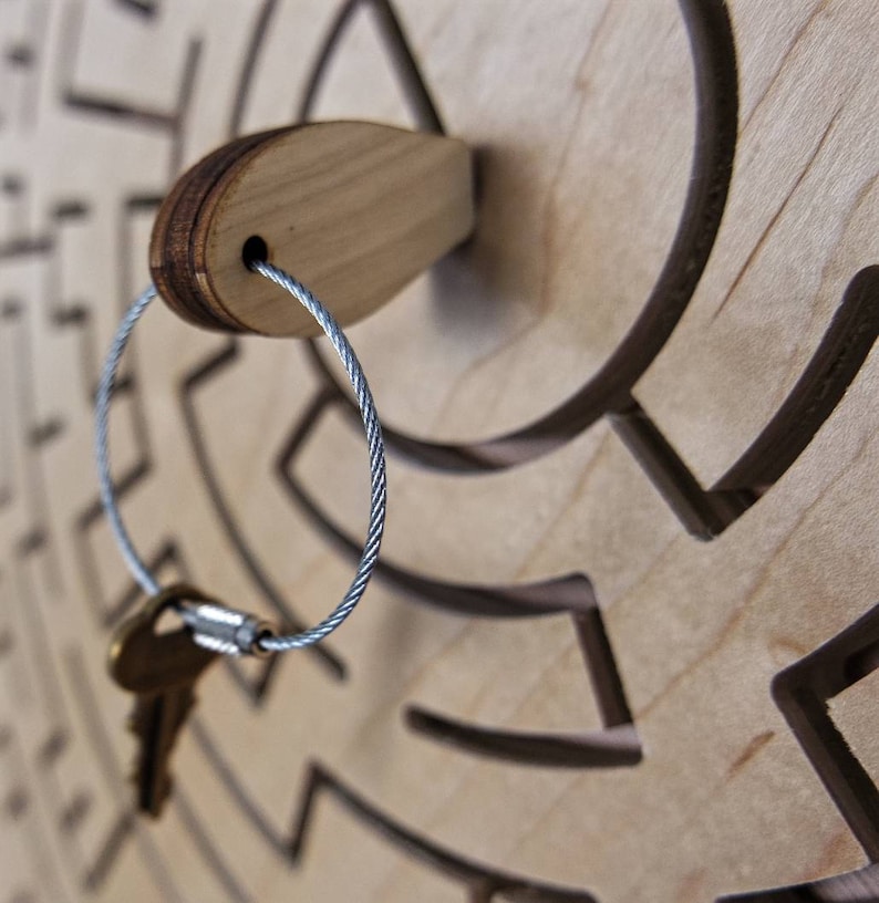 Key Maze Wood Key Maze, Escape Room Prop, Round Key Maze, Escape Room Puzzle ...
