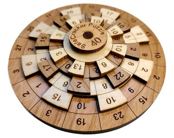 Safecracker 40 Wiskunde Houten Puzzel