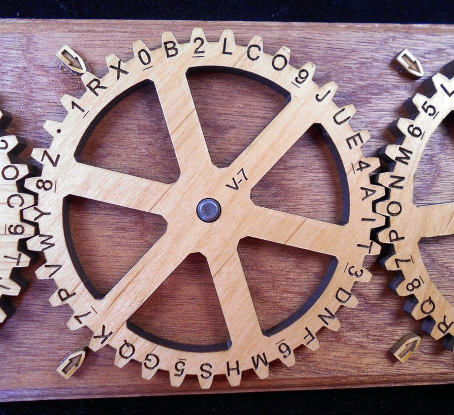 エニグマV暗号化マシン、エニグマ暗号ホイールマシン、暗号化ギフト