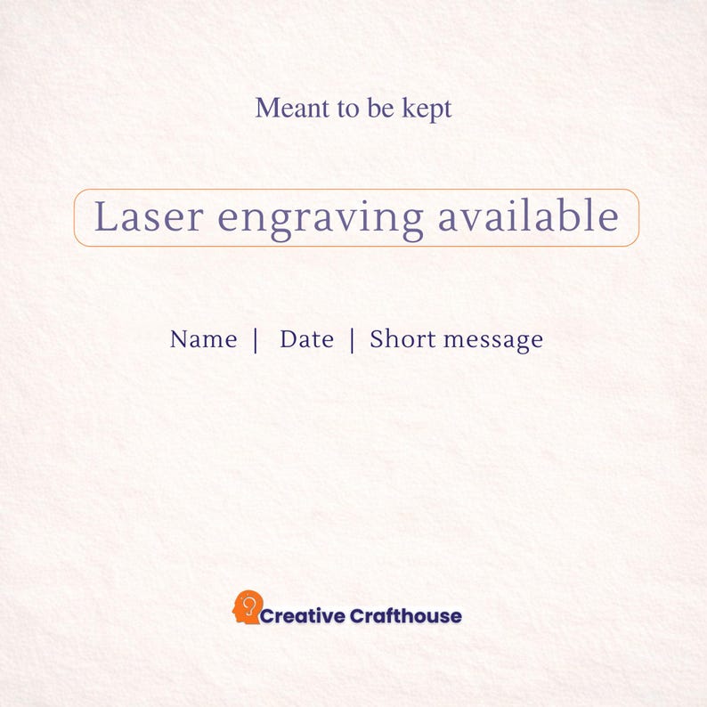 Laser engraving option: Add a name, date, and/or message to your puzzle.
