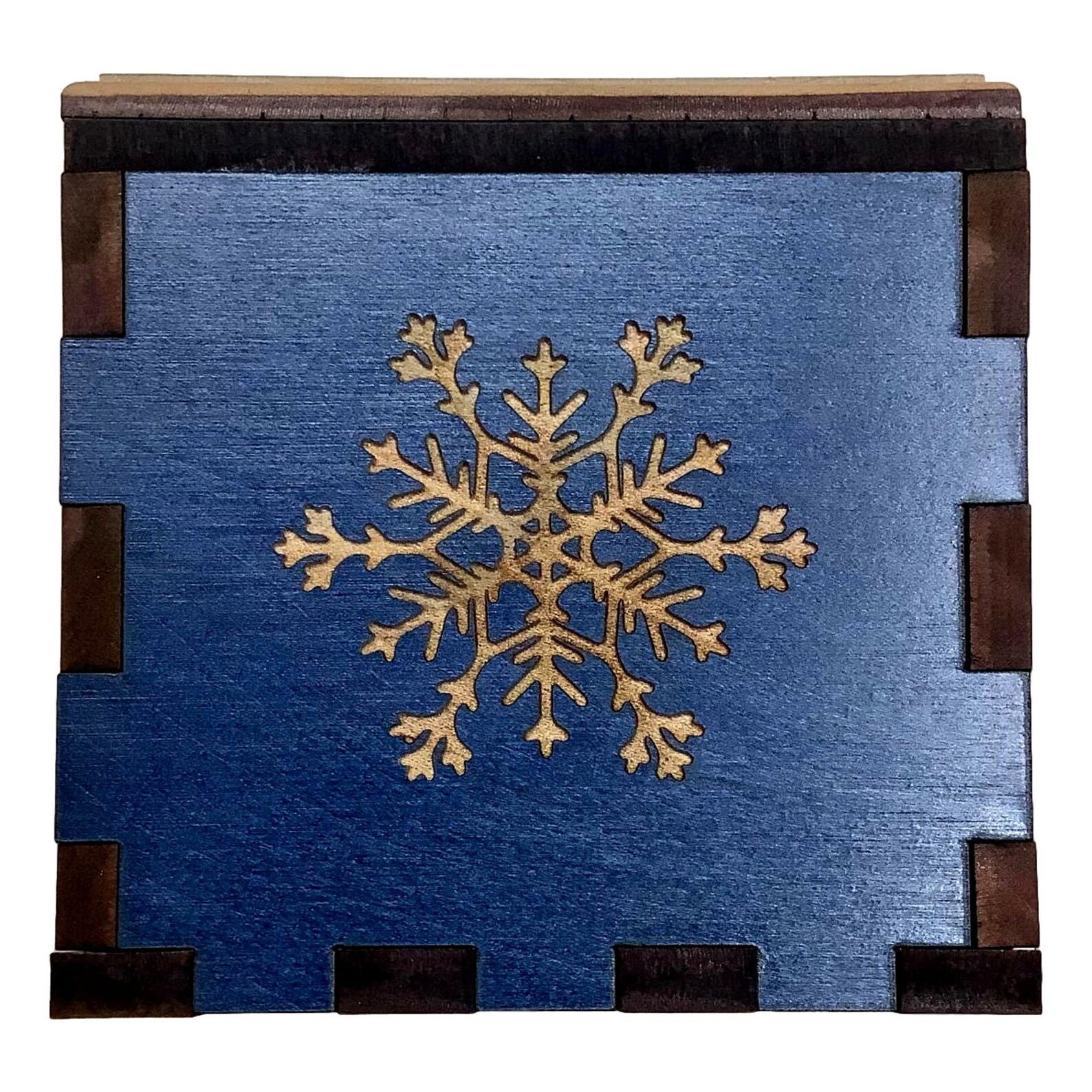 Secret Stash Puzzle Box the Snowflake Box Etsy