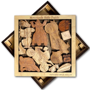 Motorcycle Rally - The Biker’s Brain Teaser Puzzle - artistic and challenging - can be personalized
