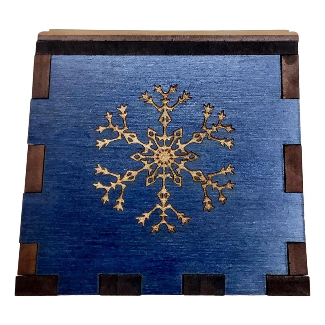 Secret Stash Puzzle Box the Snowflake Box Etsy
