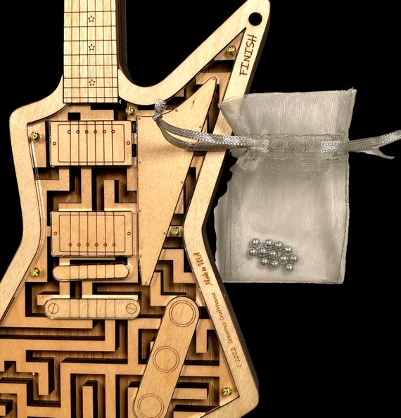 Rock Star Guitar Maze Puzzle | Etsy México