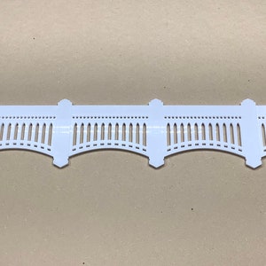 Baseball Stadium Facade 40"x5.2"x1/4" White Acrylic, Sports Wall Hanging, Sports Decoration, Man Cave Gift, Bedroom Wall Art, Baseball Gift