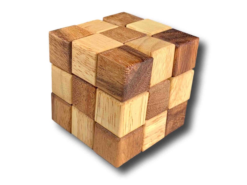 Snake Wooden Dexterity Brain Teaser Puzzle Etsy