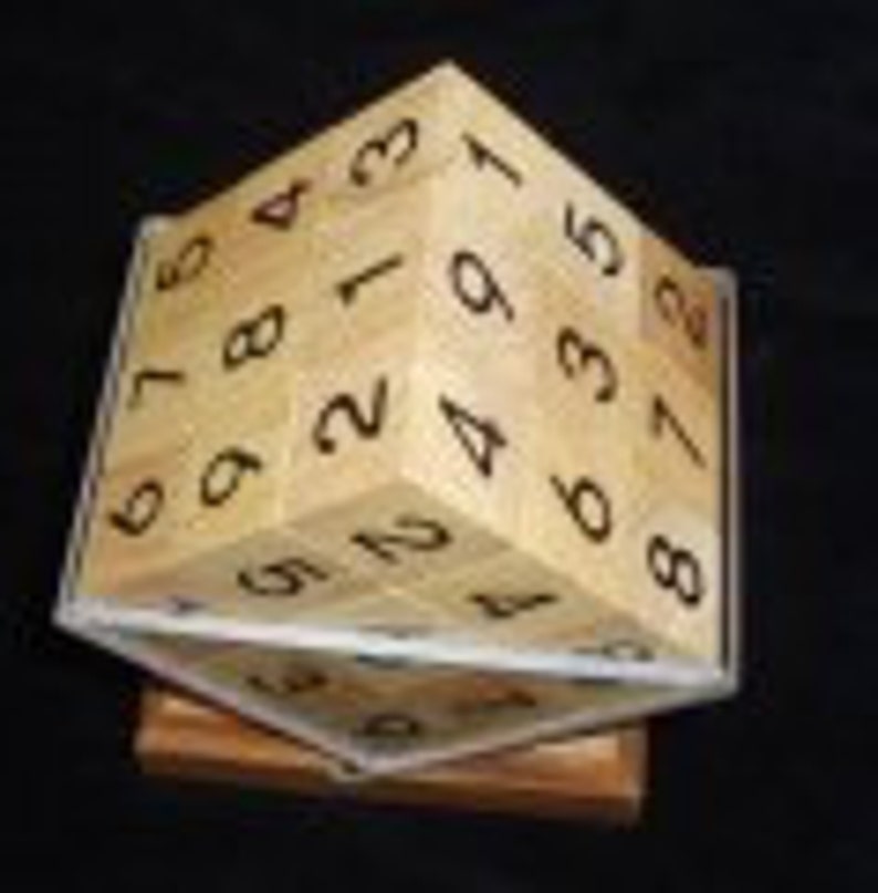 Sudoku Cube Puzzle Play Sudoku in 3D Very Unique Etsy