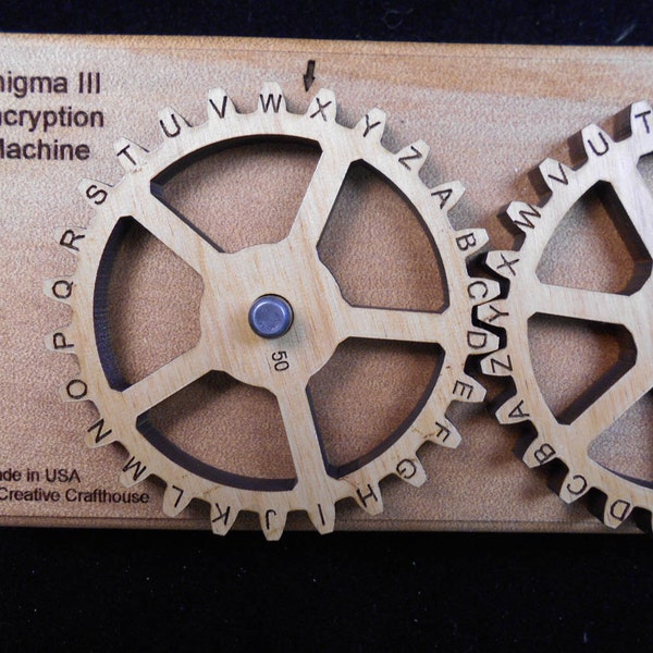 Enigma III Encryption Cipher Machine with 32,448 Keys Possible