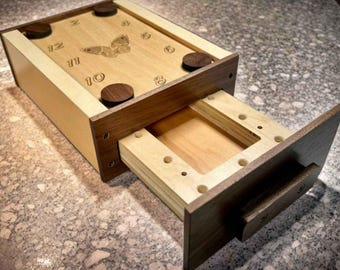 Personalized Escape Room Puzzle Box, Escape Room Props, Custom Puzzle Box, Family Game Night, Wooden Escape Room Lock Box,Custom Escape Game