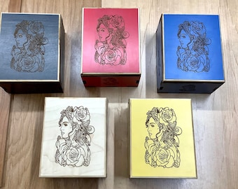 Personalizable & Beautiful Puzzle Box for Gift Cards and Money - Birthday Gift to Remember - The Belle Lock Box - Unique and Special