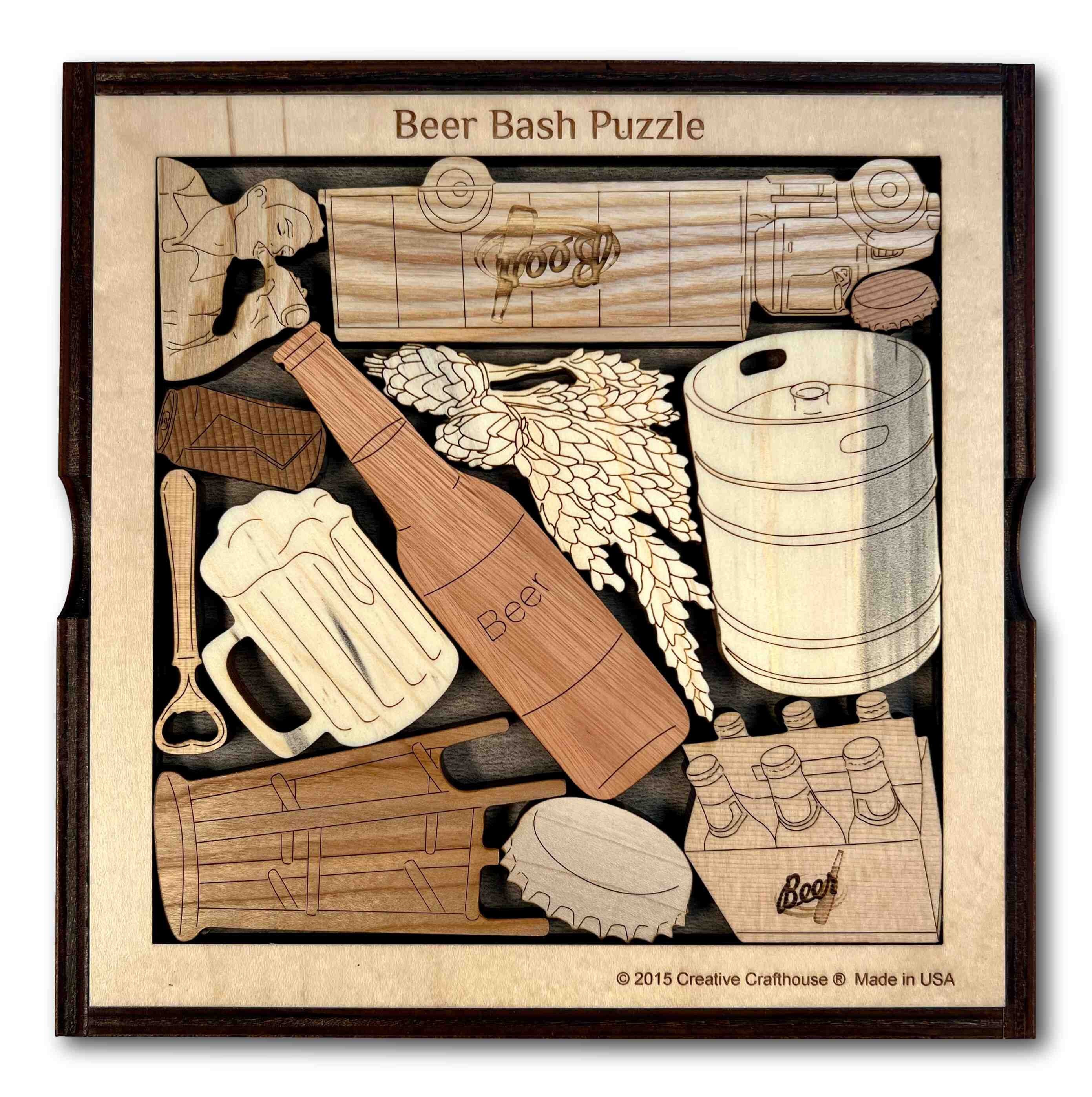 Beer Bash The Puzzle For Beer Lovers Brain Teaser Beer Etsy 日本