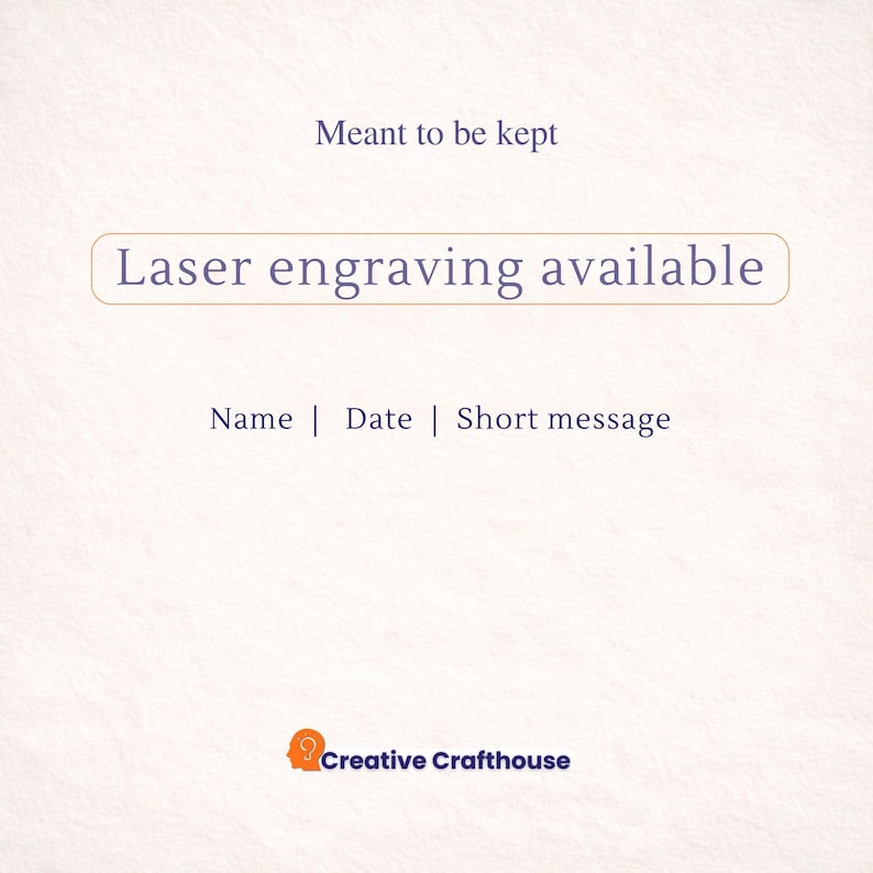 Laser engraving option: Add a name, date, and/or message to your puzzle.